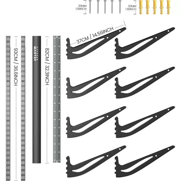 OutdoorMaster Snowboard  Ski Wall Storage Rack 4 Pairs SnowboardsSki Display Rack Wall Mount Storage for Home Room GarageOutdoorMaster Snowboard  Ski Wall Storage Rack 4 Pairs SnowboardsSki Display Rack Wall Mount Storage for Home Room Garage