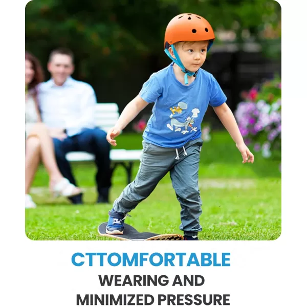 OutdoorMaster Youth ampamp Kids Bike Helmet  Adjustable MultiSports Skateboard Helmet with Removable Liners for Balance Bike Toddler Scooter One Wheel HoverboardOrange