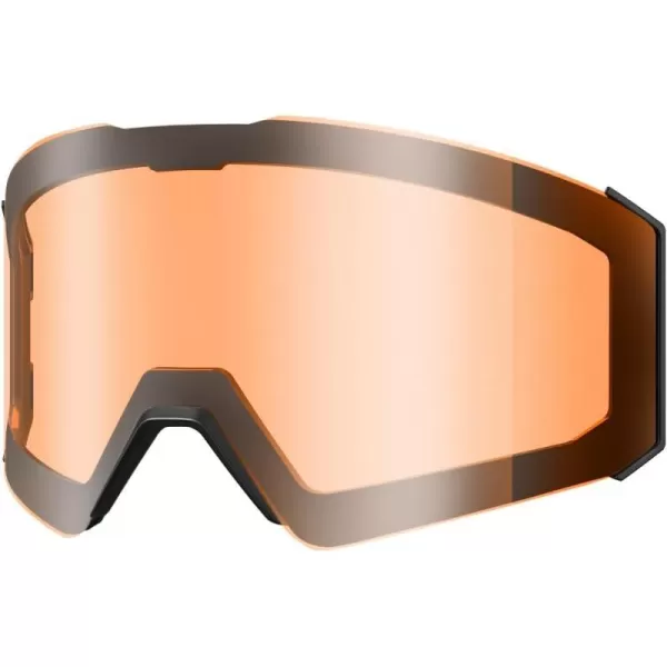 OutdoorMaster Falcon Kids Ski GogglesMagnetic Interchangeable LensAnti Fog UV Protection OTG Snowboard Goggles for YouthBvlt 58 Orange Lens