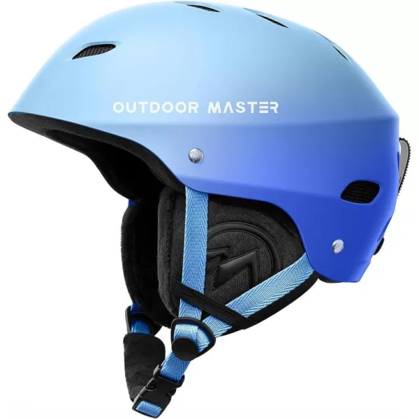 OutdoorMaster Kelvin Ski Helmet  Snowboard Helmet for Men Women  YouthGradient Blue