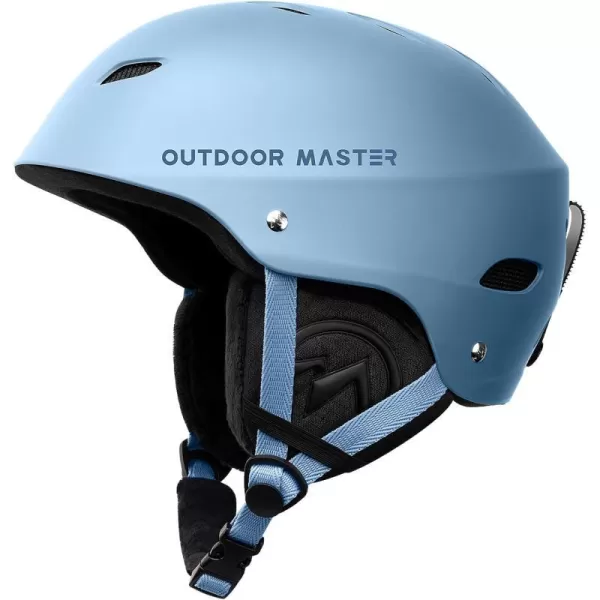 OutdoorMaster Kelvin Ski Helmet  Snowboard Helmet for Men Women  YouthGray Blue