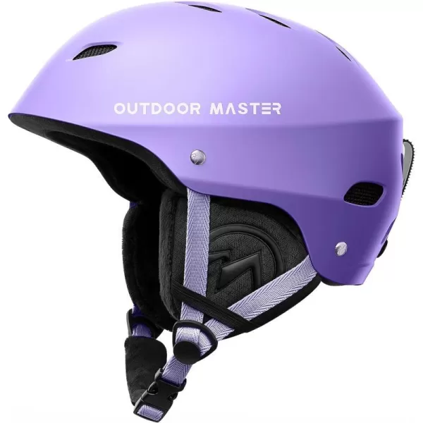 OutdoorMaster Kelvin Ski Helmet  Snowboard Helmet for Men Women  YouthMatte Purple