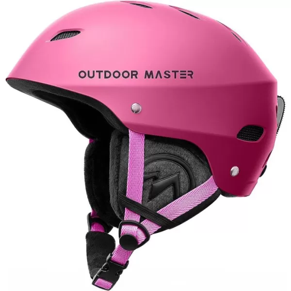 OutdoorMaster Kelvin Ski Helmet  Snowboard Helmet for Men Women  YouthPink