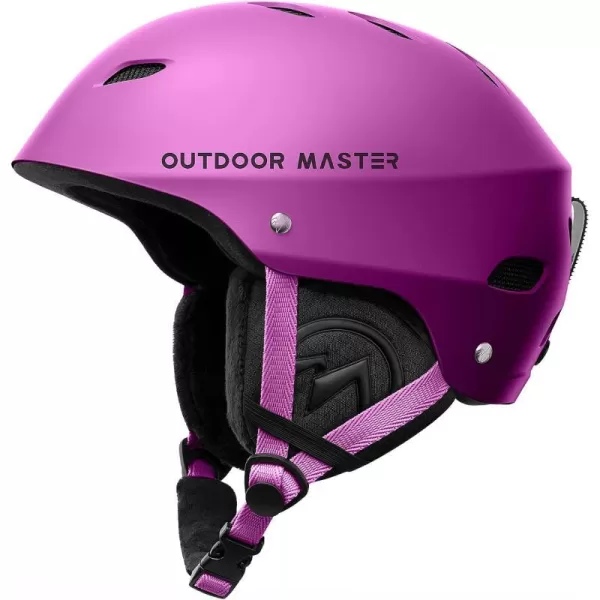 OutdoorMaster Kelvin Ski Helmet  Snowboard Helmet for Men Women  YouthPurple