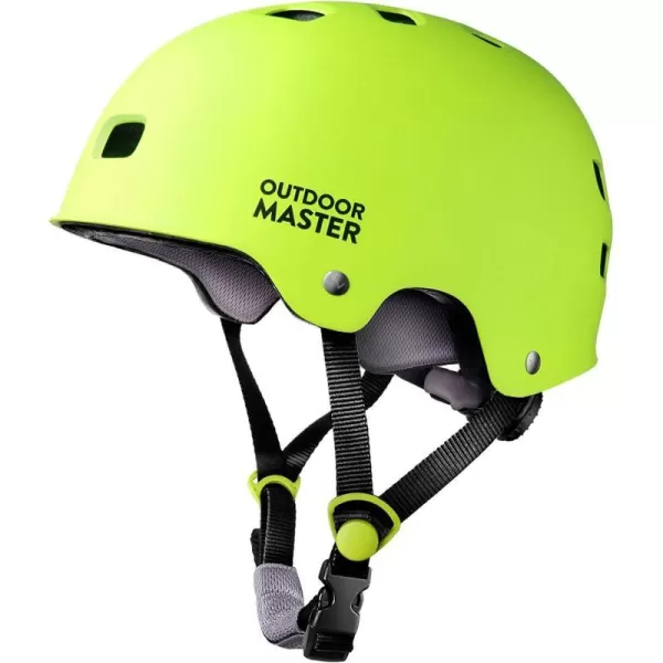 OutdoorMaster Skateboard Cycling Helmet  Two Removable Liners Ventilation MultiSport Scooter Roller Skate Inline Skating Rollerblading for Kids Youth amp AdultsLemon