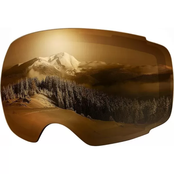 OutdoorMaster Ski Goggles PRO Replacement Lens  20 ChoicesVlt 25 Brown  Polarized