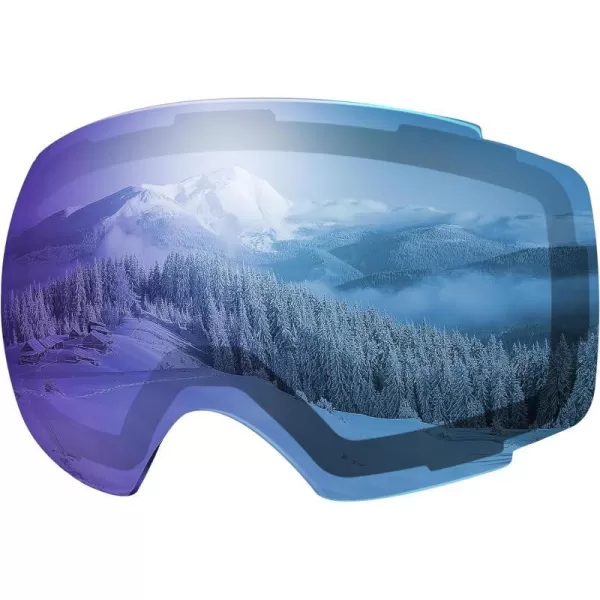 OutdoorMaster Ski Goggles PRO Replacement Lens  20 ChoicesVlt 33 Ice Blue