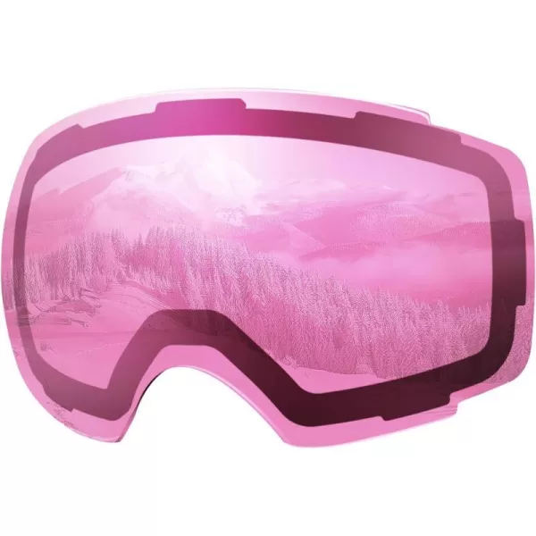 OutdoorMaster Ski Goggles PRO Replacement Lens  20 ChoicesVlt 59 Light Pink