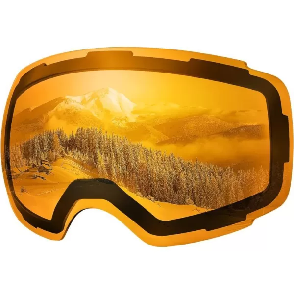 OutdoorMaster Ski Goggles PRO Replacement Lens  20 ChoicesVlt 65 Orange