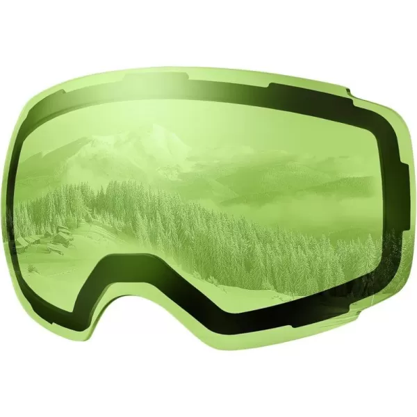 OutdoorMaster Ski Goggles PRO Replacement Lens  20 ChoicesVlt 80 Light Green