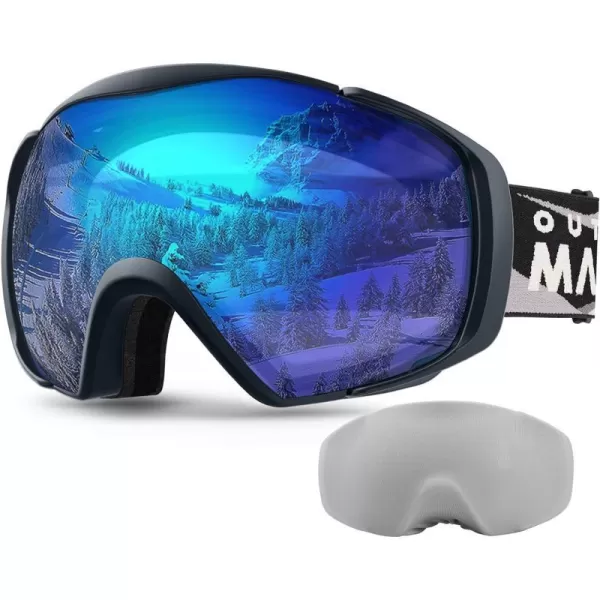 OutdoorMaster Ski Goggles with Cover Snowboard Snow Goggles OTG AntiFog for Men WomenA06 Vlt 193