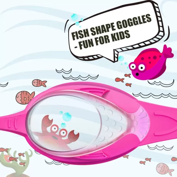 OutdoorMaster Kids Swim Goggles 2 Pack  Quick Adjustable Strap Swimming Goggles for Kids  A2 Packc