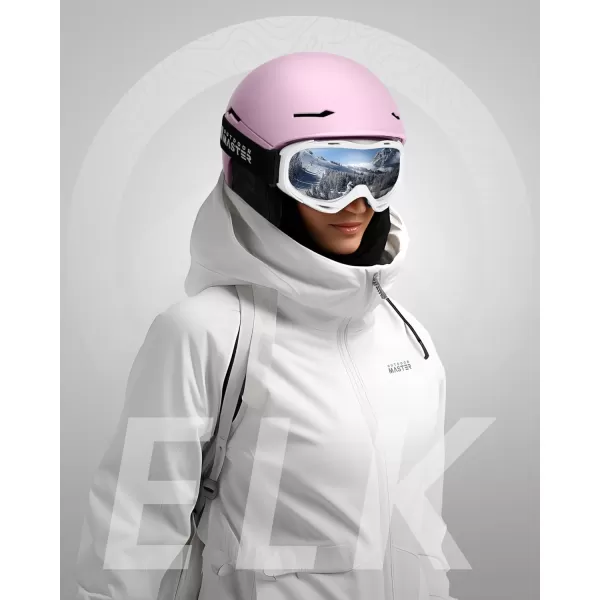 imageOutdoorMaster ELK MIPS Ski Helmet  Snow Sport Helmet Snowboard Helmet for Men Women ampamp YouthMatte Pink