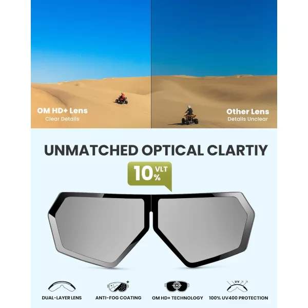 imageOutdoorMaster Seagull Dirt Bike Goggles Motorcycle Goggles Foldable ATV Goggles for Men Women YouthWtgvlt 10 Silver