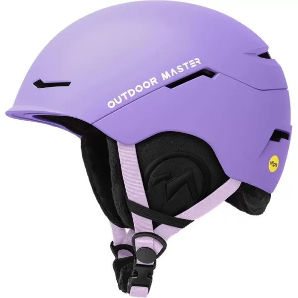 imageOutdoorMaster ELK MIPS Ski Helmet  Snow Sport Helmet Snowboard Helmet for Men Women ampamp YouthMatte Purple