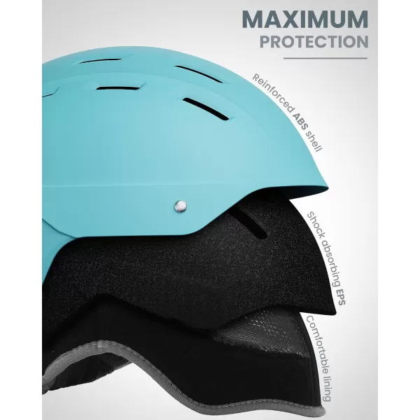 imageOutdoorMaster Kelvin II Ski Helmet  Snow Sport Helmet Snowboard Helmet for Men Women ampamp YouthMatte Mint