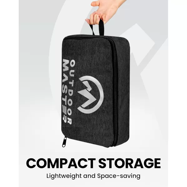 imageOutdoorMaster Snowboard Bag  900D Water Resistant Snowboard Travel Bag with Shoulder Strap Foldable Storage DesignBlack