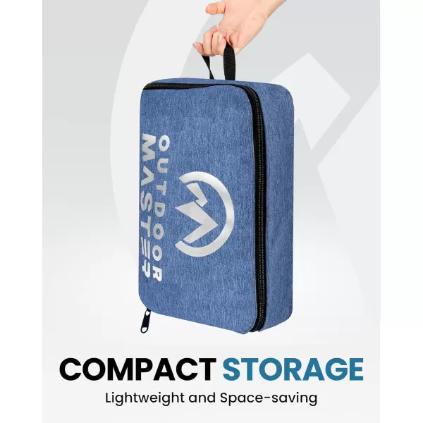 imageOutdoorMaster Snowboard Bag  900D Water Resistant Snowboard Travel Bag with Shoulder Strap Foldable Storage DesignBlue