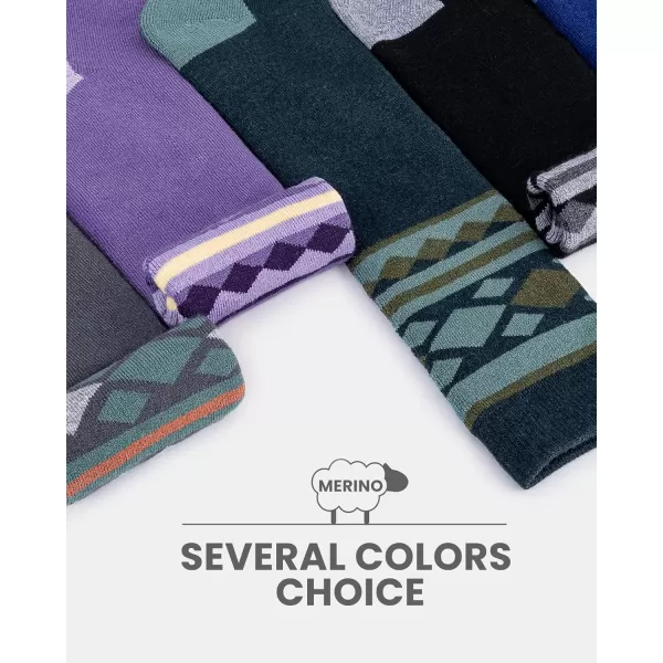 imageSki Socks 2Pack Merino Wool Over The Calf NonSlip Cuff for Men ampamp WomenAblue