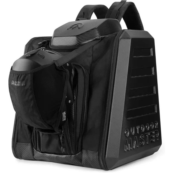imageOutdoorMaster Boot Bag  Hard Case Ski Boots and Snowboard Boots Bag Excellent for Travel with Waterproof Exterior ampamp Bottom  for Men Women and Youth 65L