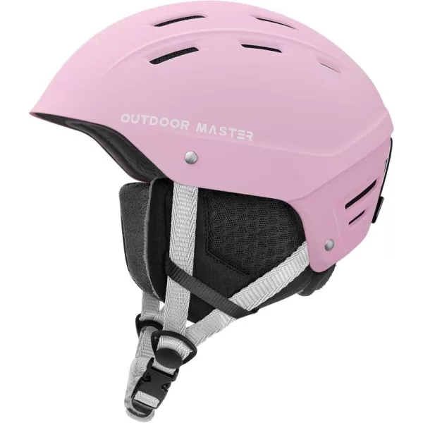 imageOutdoorMaster Kelvin II Ski Helmet  Snow Sport Helmet Snowboard Helmet for Men Women ampamp YouthMatte Pink