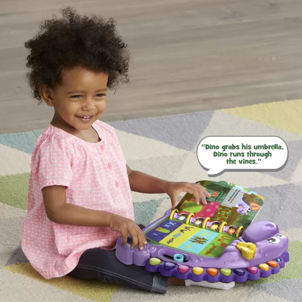 LeapFrog Dinos Delightful Day Alphabet Book GreenPurple