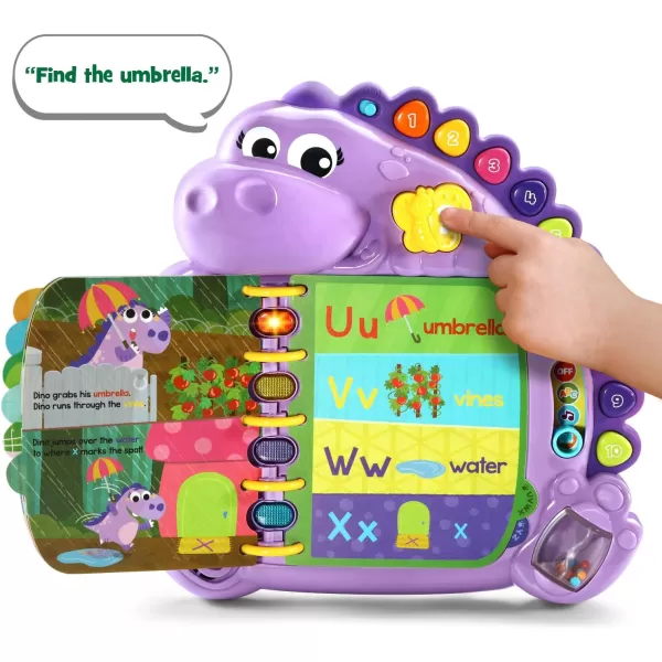 LeapFrog Dinos Delightful Day Alphabet Book GreenPurple