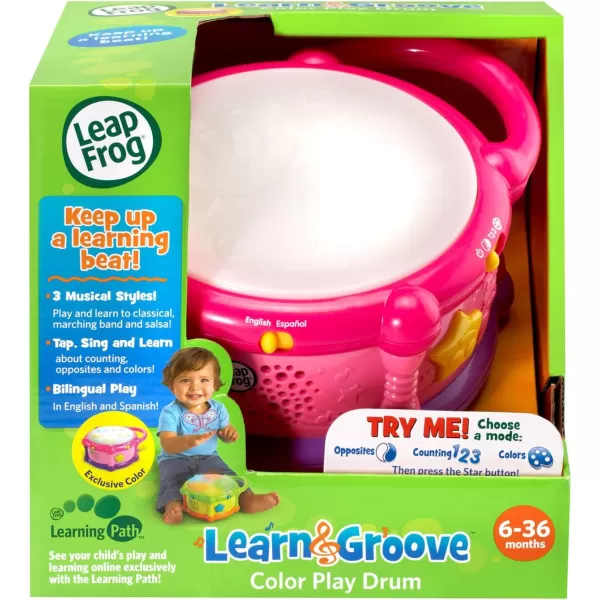 LeapFrog Learn amp Groove Color Play Drum Bilingual Pink Amazon ExclusiveLeapFrog Learn amp Groove Color Play Drum Bilingual Pink Amazon Exclusive