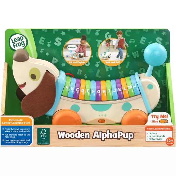 LeapFrog Wooden AlphaPup PurpleBlue