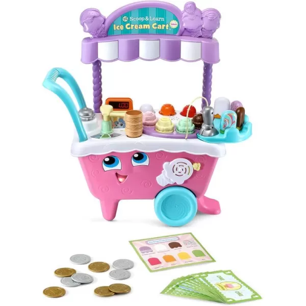 LeapFrog Scoop and Learn Ice Cream Cart Deluxe Frustration Free Packaging PinkDeluxe