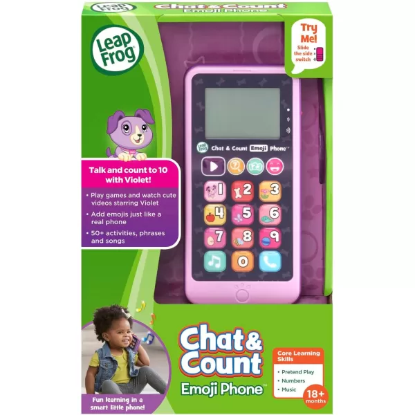 LeapFrog Chat and Count Emoji Phone PurplePurple