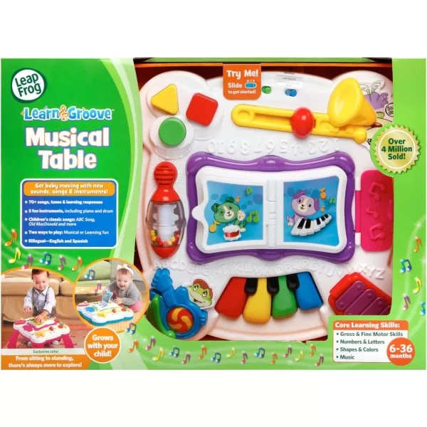 LeapFrog Learn and Groove Musical Table Frustration Free Packaging GreenPink Standard Packaging