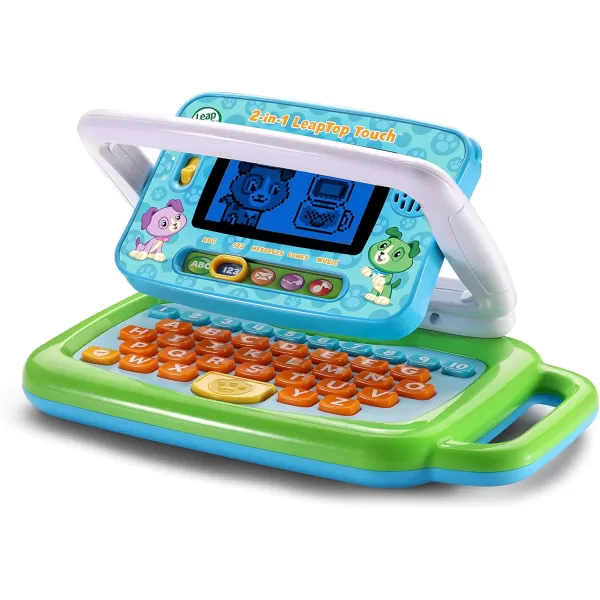 LeapFrog 2in1 Leaptop Touch Frustration Free Packaging PinkGreen FrustrationFree Packaging