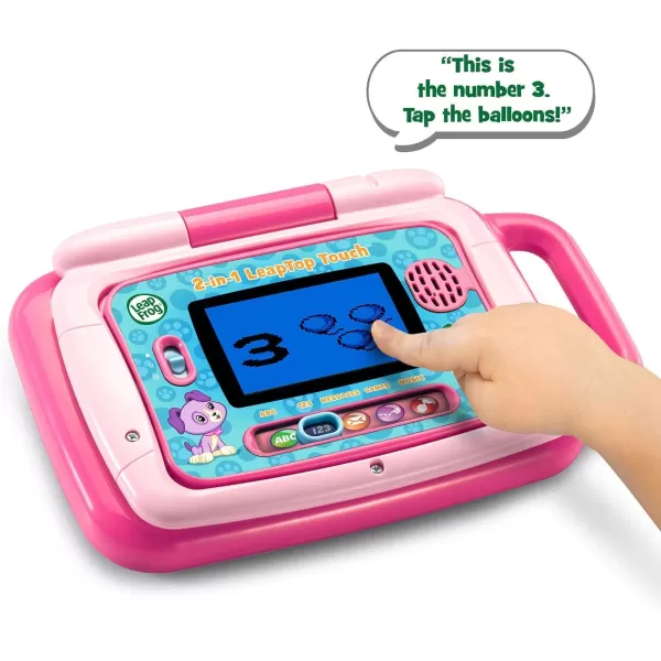 LeapFrog 2in1 Leaptop Touch Frustration Free Packaging PinkPink Standard Packaging