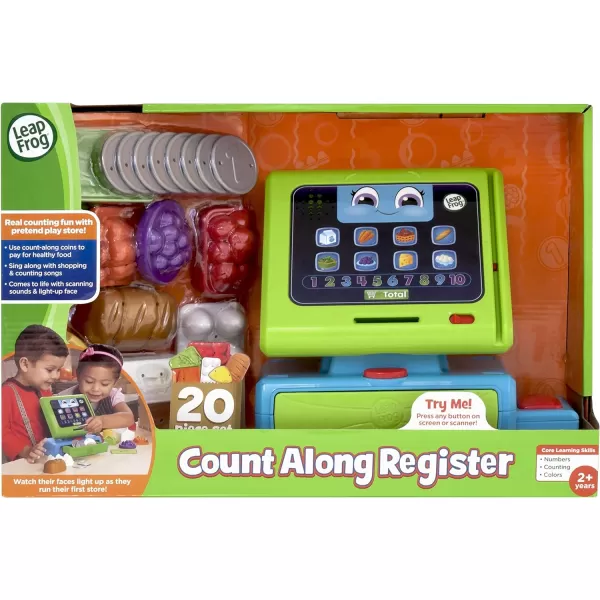 LeapFrog Count Along Cash Register Green 2 years to 4 years 88Wx75Hx55D cmwithout batteries