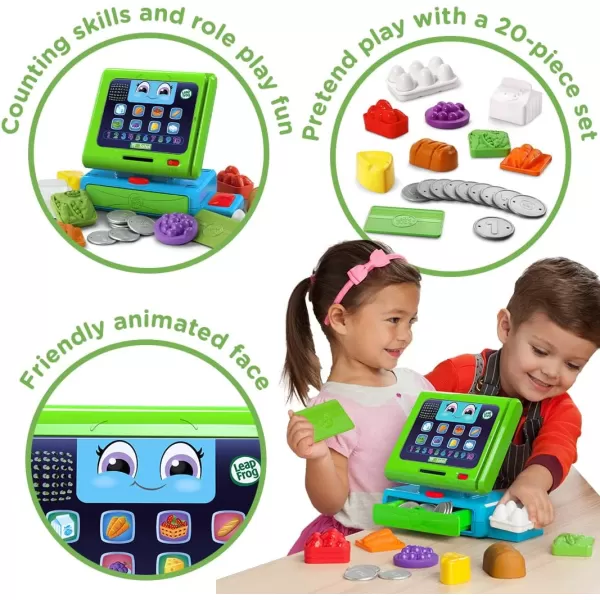 LeapFrog Count Along Cash Register Green 2 years to 4 years 88Wx75Hx55D cmwithout batteries