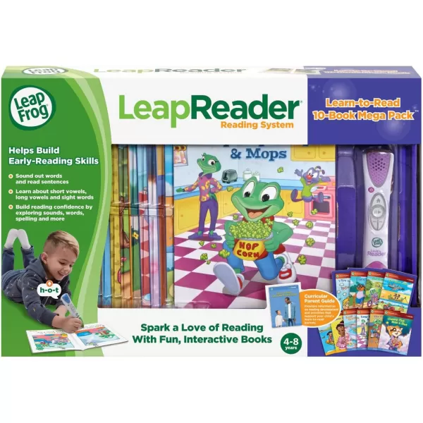 LeapFrog LeapReader System LearntoRead 10 Book Mega Pack PinkLeapReader