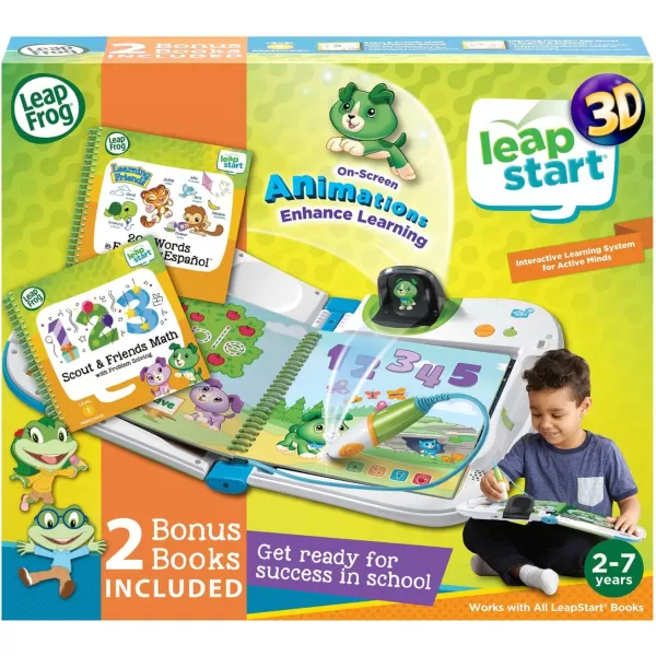 LeapFrog LeapStart 3D Interactive Learning System amp 2 Book Combo Pack Learning Friends and Scout amp Friends MathLeapFrog LeapStart 3D Interactive Learning System amp 2 Book Combo Pack Learning Friends and Scout amp Friends Math