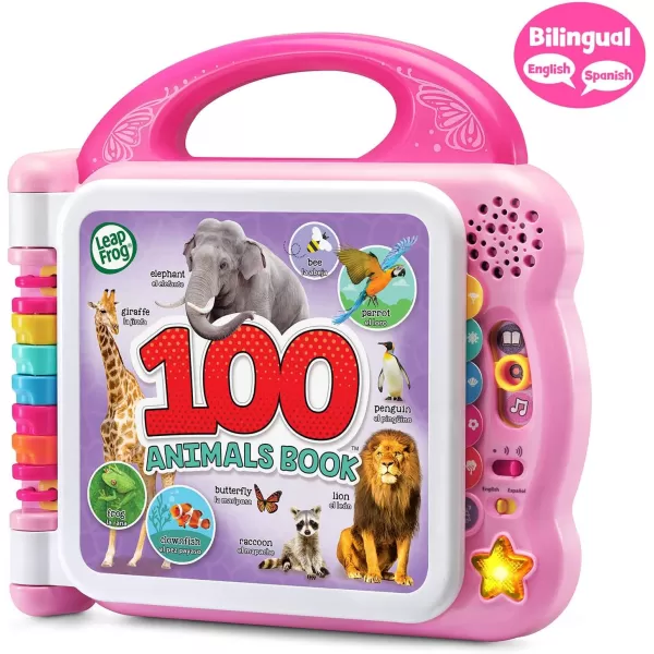 LeapFrog Learning Friends 100 Words BookFrustration Free Packaging Animals Pink