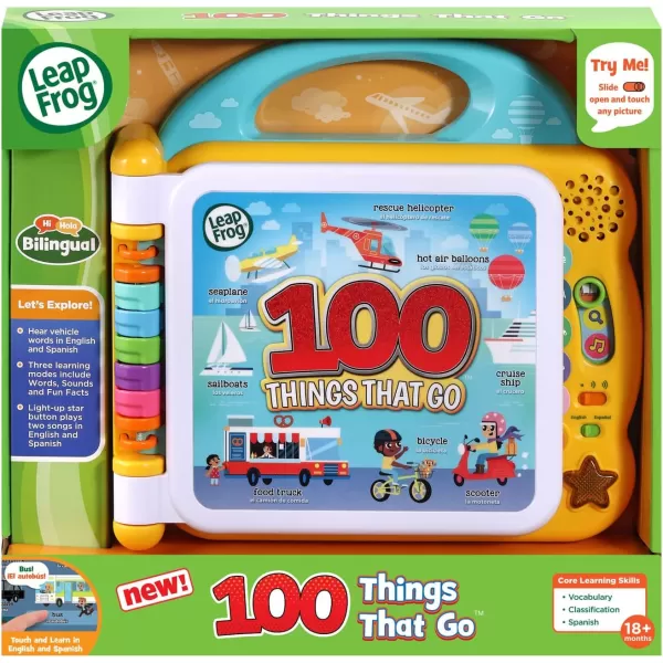 LeapFrog Learning Friends 100 Words BookStandard Packaging Things That Go