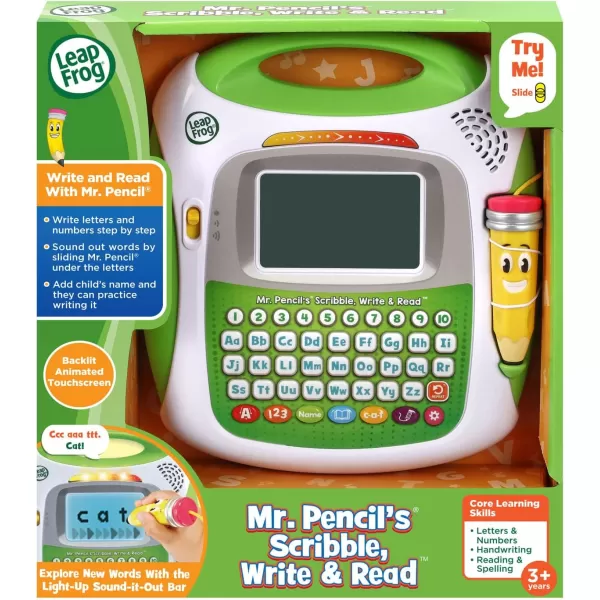 LeapFrog Mr Pencils Scribble Write and Read Green MediumGreen