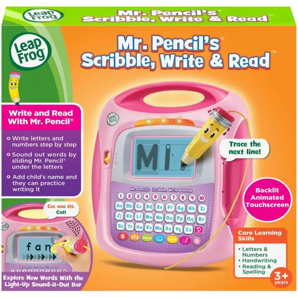 LeapFrog Mr Pencils Scribble Write and Read Green MediumPink