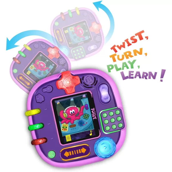 LeapFrog Rockit Twist Handheld Learning Game System Purple and 2Game Pack Cookies Sweet Treats and Dinosaur DiscoveriesPurple