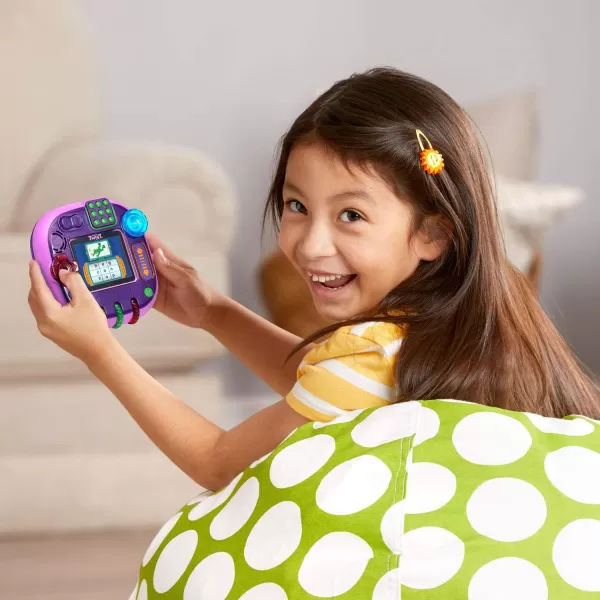 LeapFrog Rockit Twist Handheld Learning Game System Purple and 2Game Pack Cookies Sweet Treats and Dinosaur DiscoveriesPurple