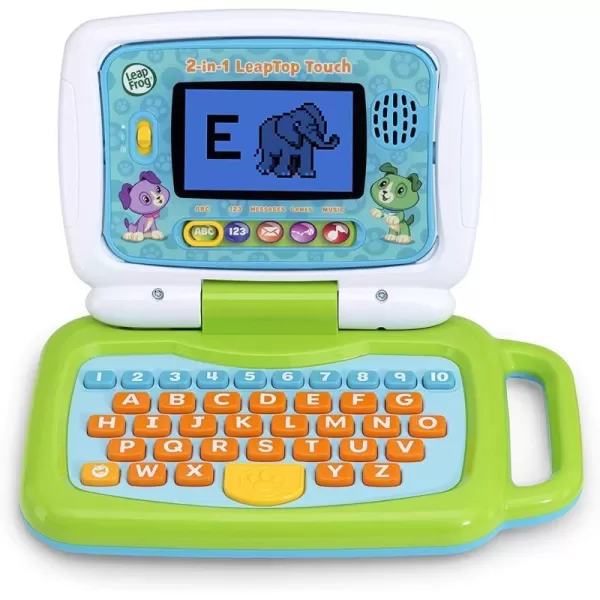 LeapFrog 2in1 Leaptop Touch Frustration Free Packaging PinkGreen FrustrationFree Packaging