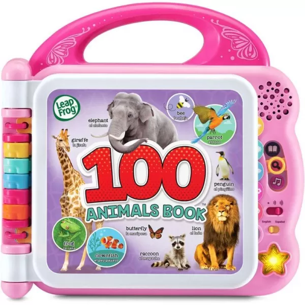 LeapFrog Learning Friends 100 Words BookFrustration Free Packaging Animals Pink