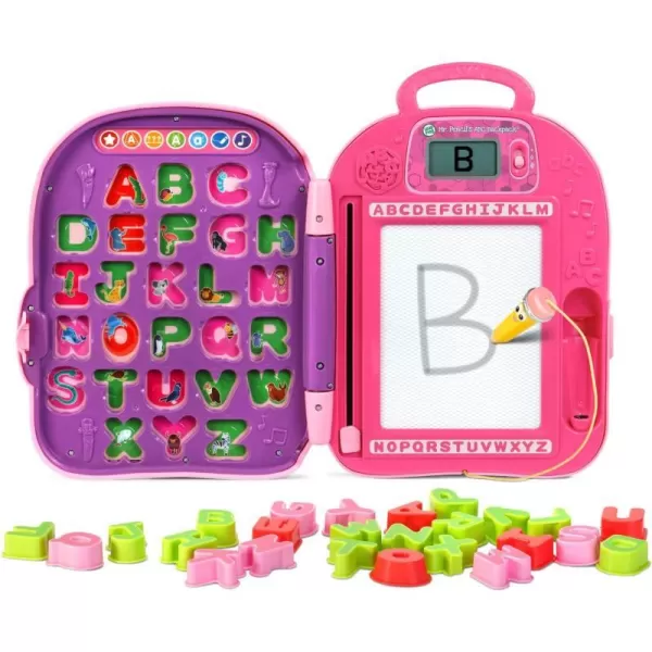 LeapFrog Mr Pencils ABC Backpack Frustration Free Packaging  GreenPink Standard Packaging