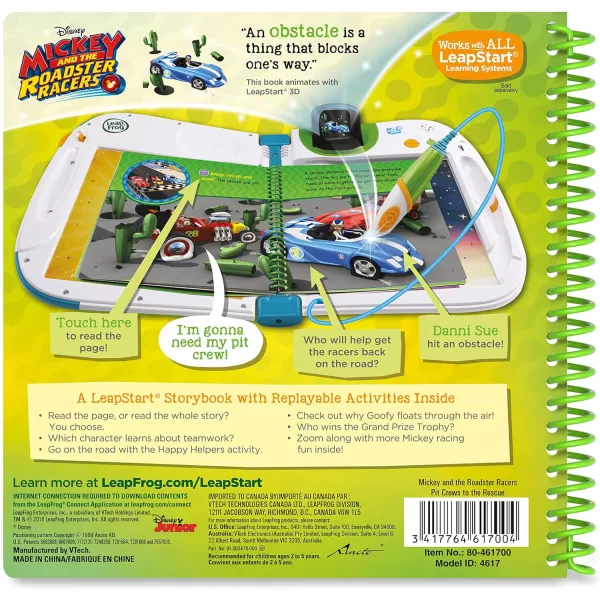 LeapFrog LeapStart Bluey Fun and Games3d Mickey and the Roadster Racers Level 1 3D