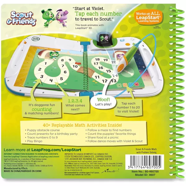 LeapFrog LeapStart Bluey Fun and Games3d Scout and Friends Math With Problem Solving Level 1 3D