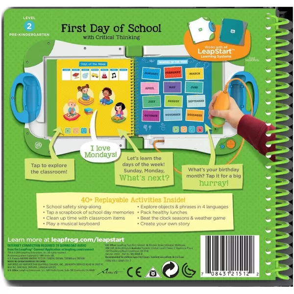 LeapFrog LeapStart Bluey Fun and GamesFirst Day of School With Critical Thinking Level 2 Non3D